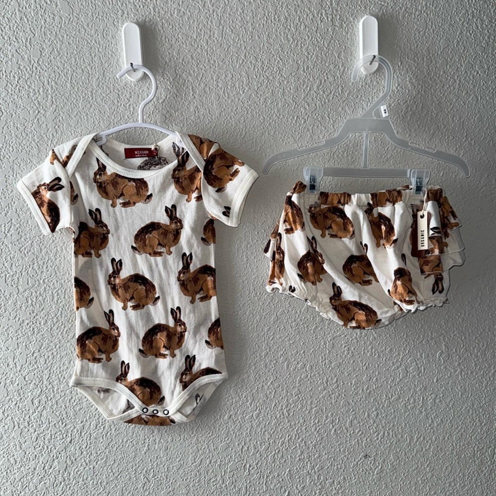 NWT Bunny onesie and bloomers